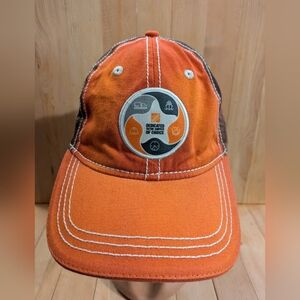 Orange Baseball Cap with Logo